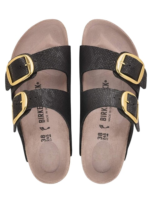 ARIZONA BIG BUCKLE Sandalo ciabatta pythonblack - Scarpe Donna