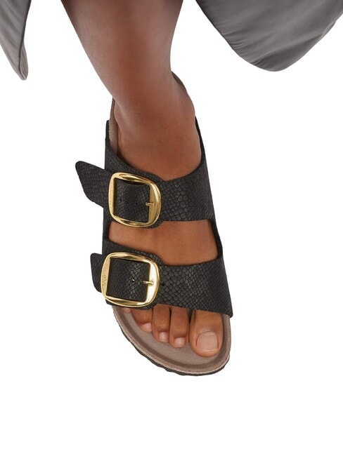 ARIZONA BIG BUCKLE Sandalo ciabatta pythonblack - Scarpe Donna