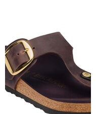 BIRKENSTOCK GIZEH BIG BUCKLE HEX Sandalo ciabatta in pelle habana - Scarpe Donna - 5