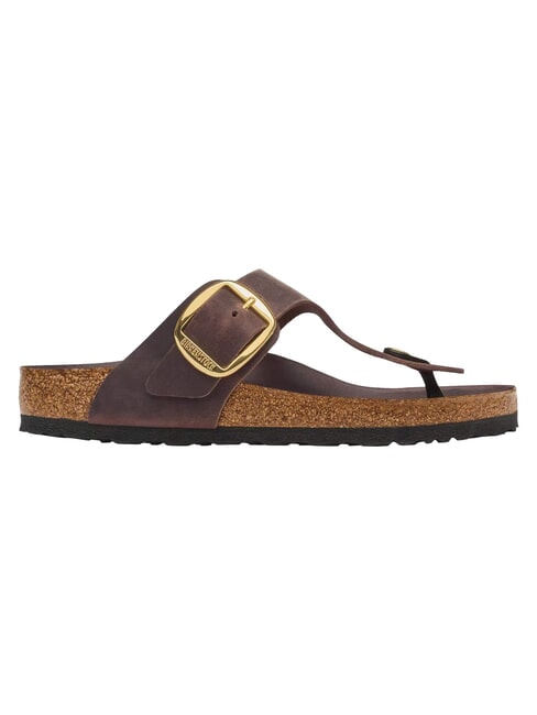 GIZEH BIG BUCKLE HEX Sandalo ciabatta in pelle habana - Scarpe Donna