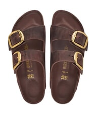 BIRKENSTOCK ARIZONA BIG BUCKLE HEX Sandalo ciabatta in pelle oliata habana - Scarpe Donna - 3