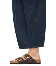 BIRKENSTOCK ARIZONA BIG BUCKLE HEX Sandalo ciabatta in pelle oliata habana - Scarpe Donna - 6