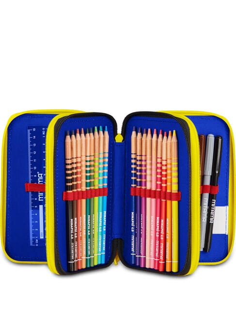 THE HEDGEHOG SPEED Astuccio con Kit Scolastico blu elettrico - Astucci e Accessori