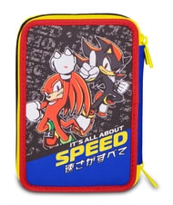 SONIC HEDGEHOG THE HEDGEHOG SPEED Astuccio con Kit Scolastico blu elettrico - Astucci e Accessori - 6