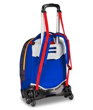 SONIC HEDGEHOG THE HEDGEHOG SPEED Zaino Trolley, sganciabile blu elettrico - Zaini con carrello - 3