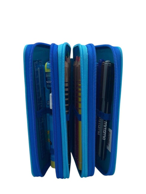 ITALIAN BRAINROT Astuccio con Kit Scolastico blu elettrico - Astucci e Accessori