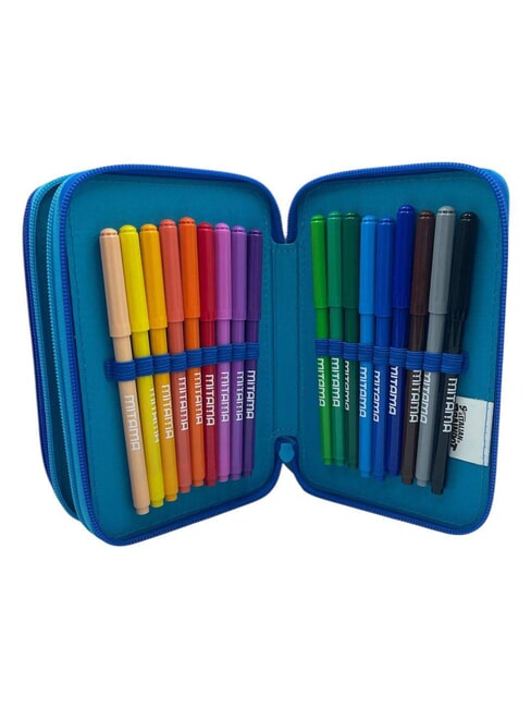 ITALIAN BRAINROT Astuccio con Kit Scolastico blu elettrico - Astucci e Accessori