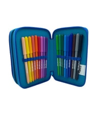 SKIFIDOL ITALIAN BRAINROT Astuccio con Kit Scolastico blu elettrico - Astucci e Accessori - 5