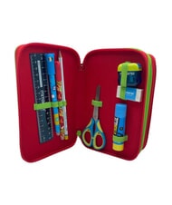 SKIFIDOL ITALIAN BRAINROT Astuccio con Kit Scolastico rosso sfrontato - Astucci e Accessori - 3