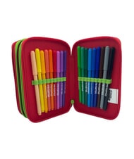 SKIFIDOL ITALIAN BRAINROT Astuccio con Kit Scolastico rosso sfrontato - Astucci e Accessori - 5