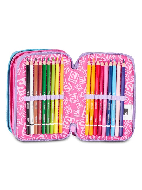 GLOW LED UNICORN GIRL Astuccio con Kit Scolastico soft lillac - Astucci e Accessori