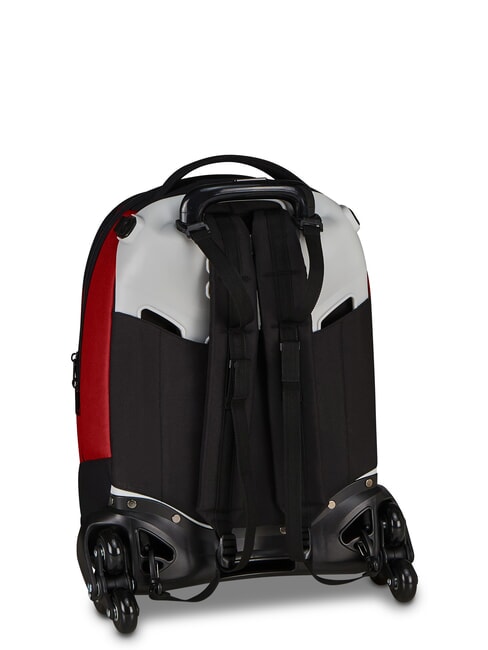 LUPETTO SCHOOL Zaino Trolley a ruote triple roma red - Zaini con carrello