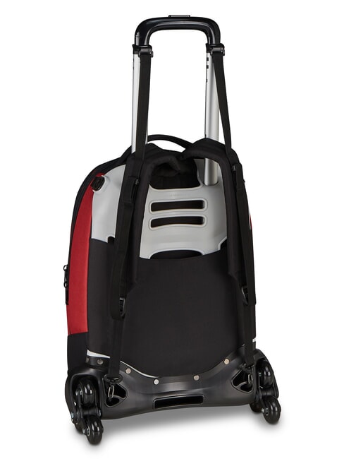 LUPETTO SCHOOL Zaino Trolley a ruote triple roma red - Zaini con carrello