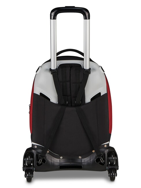 LUPETTO SCHOOL Zaino Trolley a ruote triple roma red - Zaini con carrello