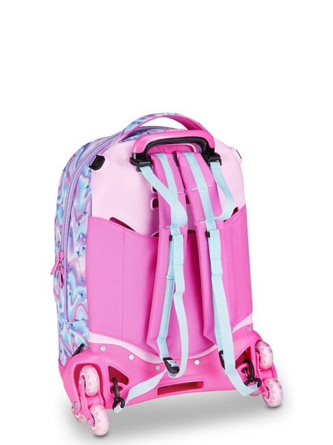 GLOW LED UNICORN GIRL Zaino Trolley 3 in 1 soft lillac - Zaini con carrello