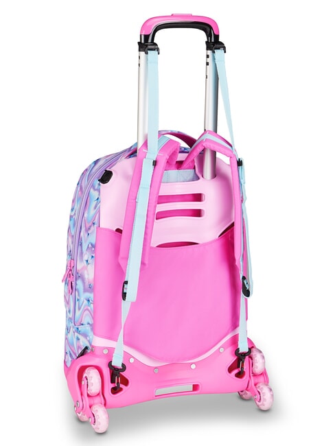 GLOW LED UNICORN GIRL Zaino Trolley 3 in 1 soft lillac - Zaini con carrello