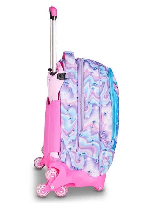 GLOW LED UNICORN GIRL Zaino Trolley 3 in 1 soft lillac - Zaini con carrello