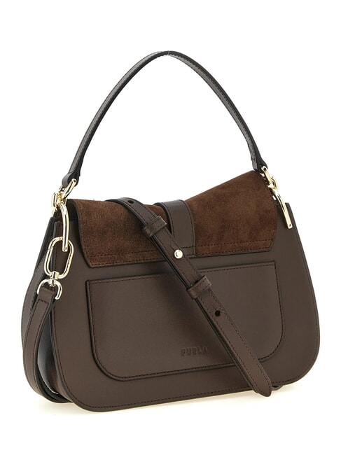 FLOW Borsa a mano, con tracolla toni cioccolato - Borse Donna