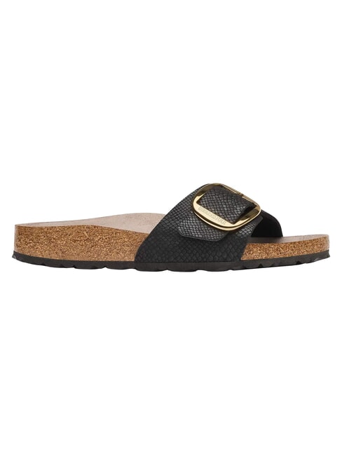 MADRID BIG BUCKLE Sandali cinturino unico pythonblack - Scarpe Donna