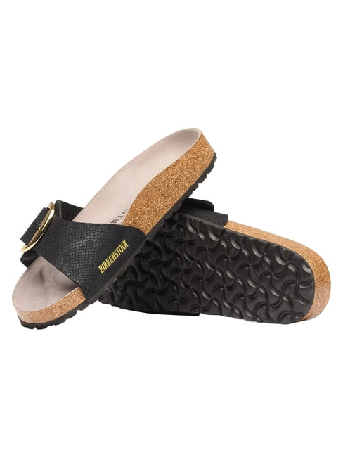 MADRID BIG BUCKLE Sandali cinturino unico pythonblack - Scarpe Donna