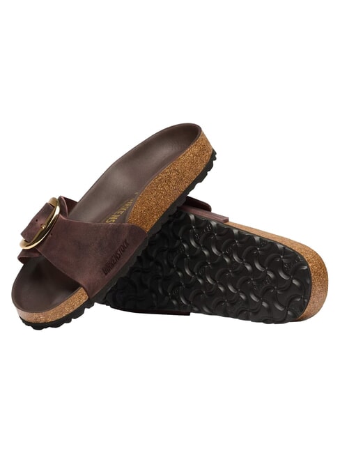 MADRID BIG BUCKLE HEX Sandali in pelle habana - Scarpe Donna
