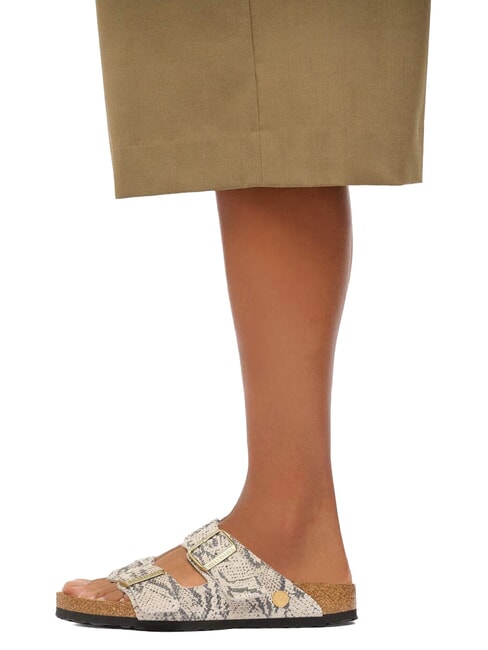 ARIZONA Sandali in pelle snake oyster - Scarpe Donna