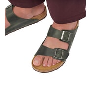 BIRKENSTOCK ARIZONA Sandali in pelle oliata thyme - Scarpe Uomo - 6