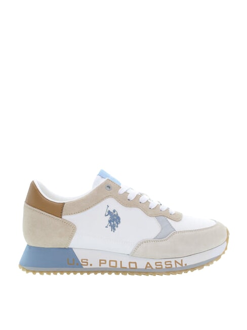 CLEEF Sneakers misto pelle white-light beige - Scarpe Uomo