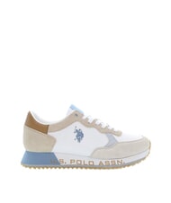 U.S. POLO ASSN. CLEEF Sneakers misto pelle white-light beige - Scarpe Uomo - 2