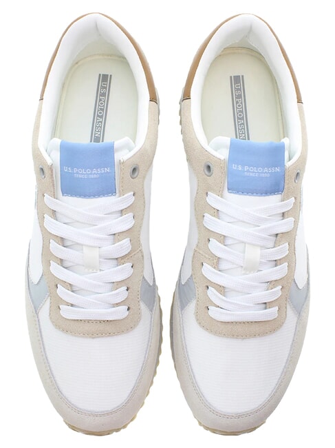CLEEF Sneakers misto pelle white-light beige - Scarpe Uomo