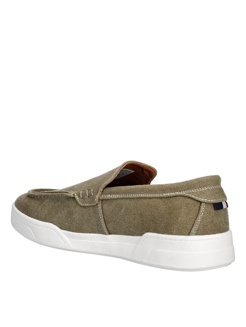 ALONSO Mocassini in canvas dark olive - Scarpe Uomo