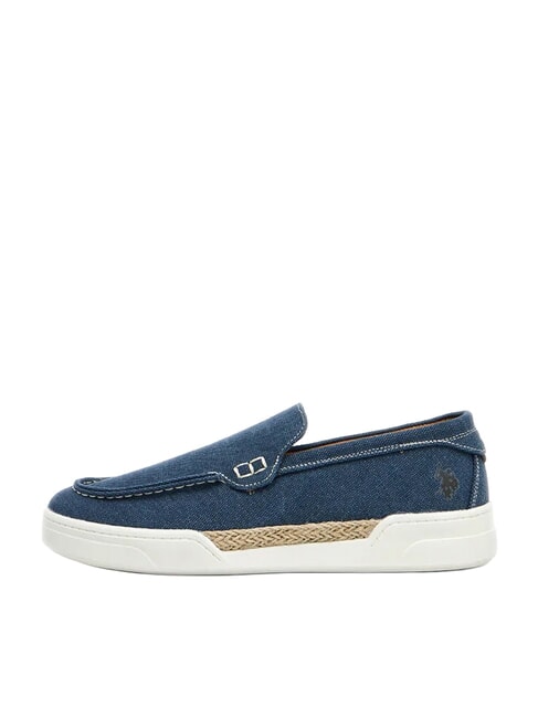ALONSO Mocassini in canvas blue flag - Scarpe Uomo
