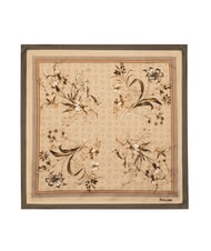 POLLINI FIORI2 Foulard marrone fiori2 - Sciarpe - 2