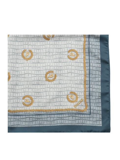CROCO LOGO Foulard blu croco - Sciarpe