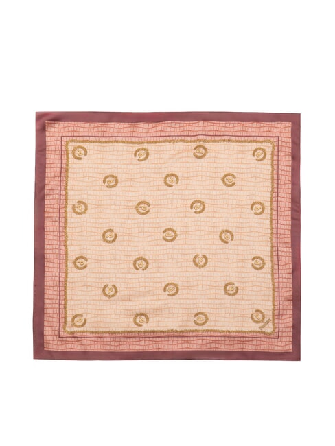 CROCO LOGO Foulard rosa croco - Sciarpe