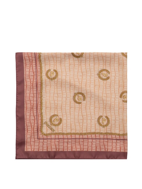 CROCO LOGO Foulard rosa croco - Sciarpe