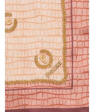 POLLINI CROCO LOGO Foulard rosa croco - Sciarpe - 4