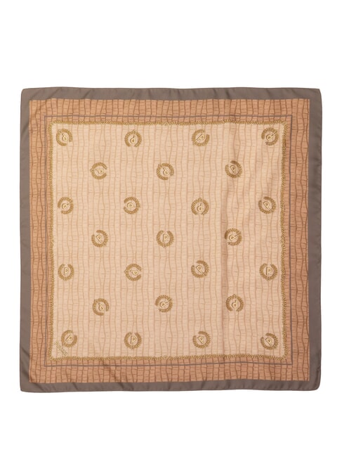 CROCO LOGO Foulard marrone croco - Sciarpe