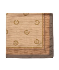 POLLINI CROCO LOGO Foulard marrone croco - Sciarpe - 3