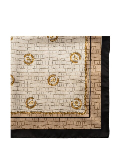 CROCO LOGO Foulard nero croco - Sciarpe