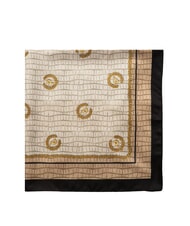 POLLINI CROCO LOGO Foulard nero croco - Sciarpe - 3