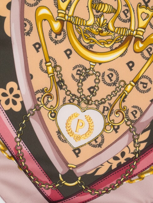 HEARTS TWILL Foulard rosa catena - Sciarpe