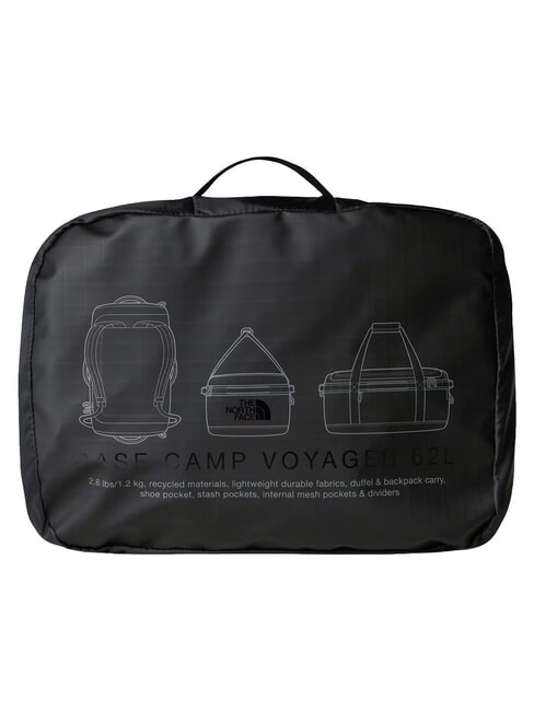 BASE CAMP VOYAGER Borsone Zaino 62L tnf black/asphalt grey - Borsoni