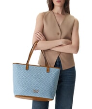 LIUJO EVRIM Borsa shopping a spalla dusty blue - Borse Donna - 2