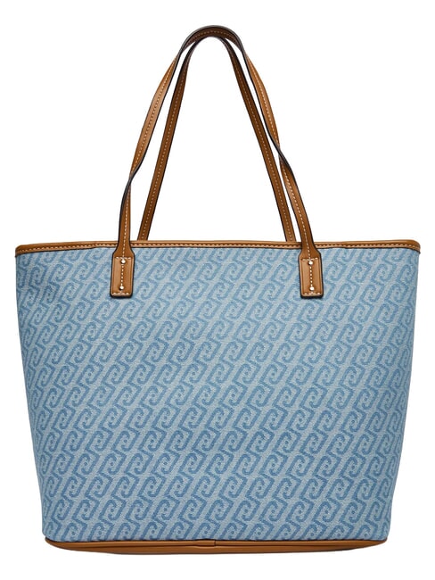 EVRIM Borsa shopping a spalla dusty blue - Borse Donna