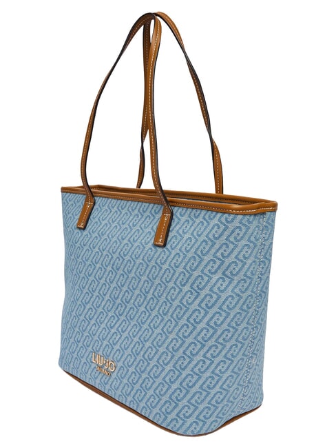 EVRIM Borsa shopping a spalla dusty blue - Borse Donna