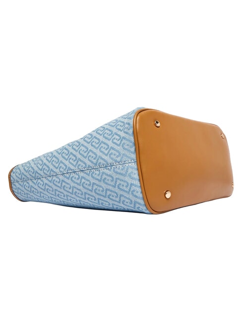 EVRIM Borsa shopping a spalla dusty blue - Borse Donna