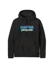 PATAGONIA P-6 LOGO Felpa con cappuccio black - Felpe Uomo - 3