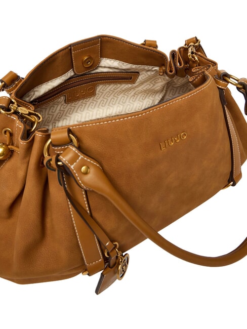 GINESA Borsa a spalla, con tracolla cammello - Borse Donna