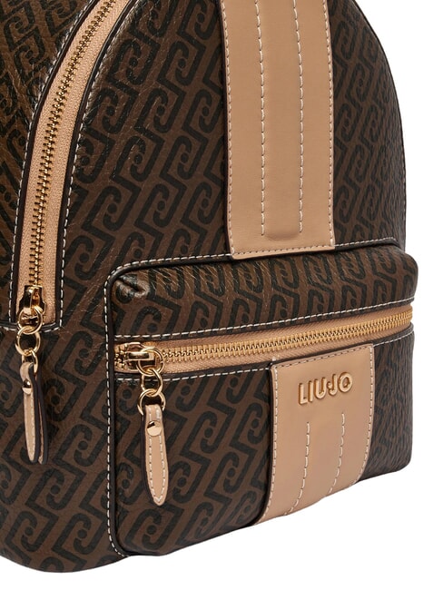 EMATITE Zaino con tasca frontale testa moro/dk.cipria - Borse Donna